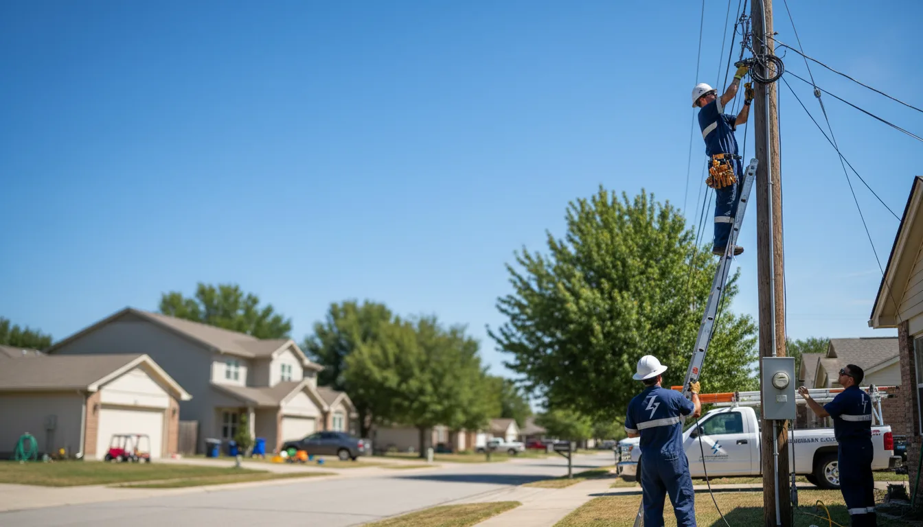 Residential electrician providing installation services in Blakeslee, OH